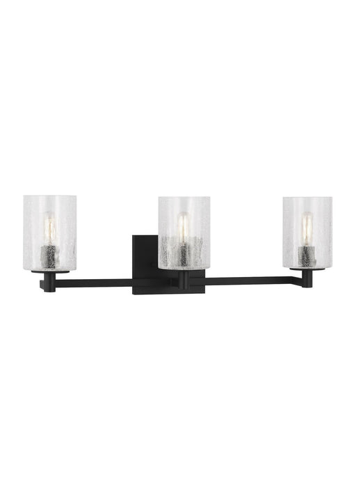 Generation Lighting - GLV1033MBK - Three Light Wall / Bath - Parker - Midnight Black