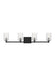 Generation Lighting - GLV1034MBK - Four Light Wall / Bath - Parker - Midnight Black