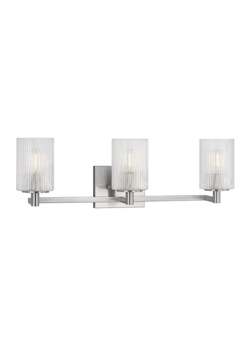 Generation Lighting - GLV1043BS - Three Light Wall / Bath - Lando - Brushed Steel