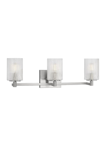 Lando Three Light Wall / Bath Brushed Steel