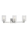 Generation Lighting - GLV1043BS - Three Light Wall / Bath - Lando - Brushed Steel