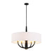 Varaluz - 503P05BLSB - Five Light Pendant - Patchwork - Black/Satin Brass
