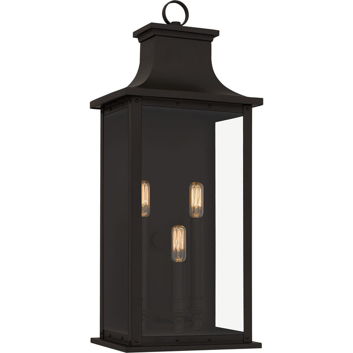 Quoizel - ABY8409OZ - Three Light Outdoor Wall Mount - Abernathy - Old Bronze