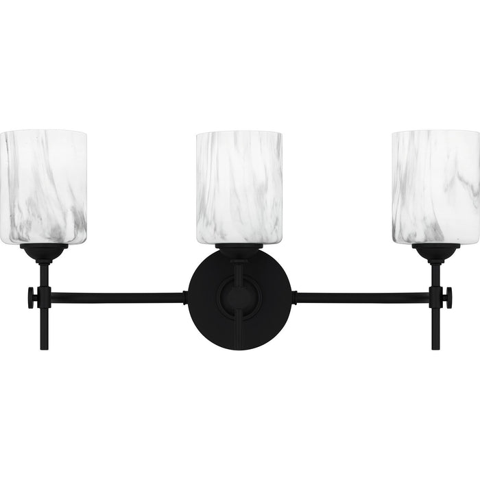 Quoizel - ARI8622MBK - Three Light Bath - Aria - Matte Black