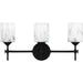 Quoizel - ARI8622MBK - Three Light Bath - Aria - Matte Black