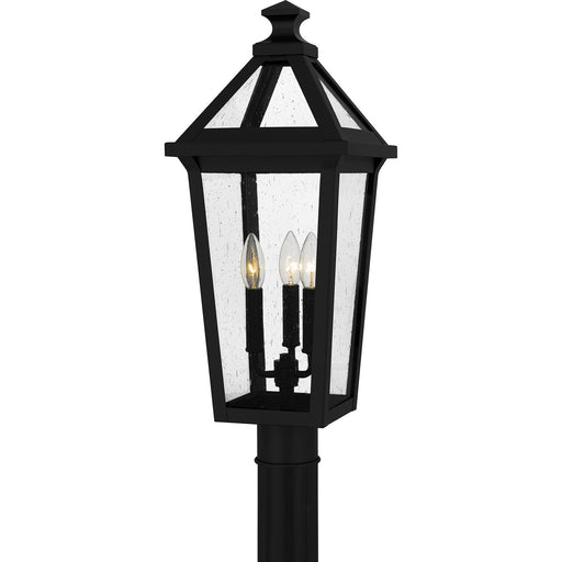 Quoizel - BLV9009MBK - Three Light Outdoor Post Mount - Boulevard - Matte Black