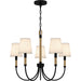 Quoizel - BYL5025MBK - Five Light Chandelier - Bayside - Matte Black