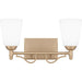 Quoizel - ESR8616BGD - Two Light Bath - Esther - Bronze Gold