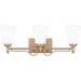 Quoizel - ESR8623BGD - Three Light Bath - Esther - Bronze Gold