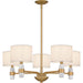 Quoizel - KMB5030BWS - Five Light Chandelier - Kimberly - Brushed Weathered Brass