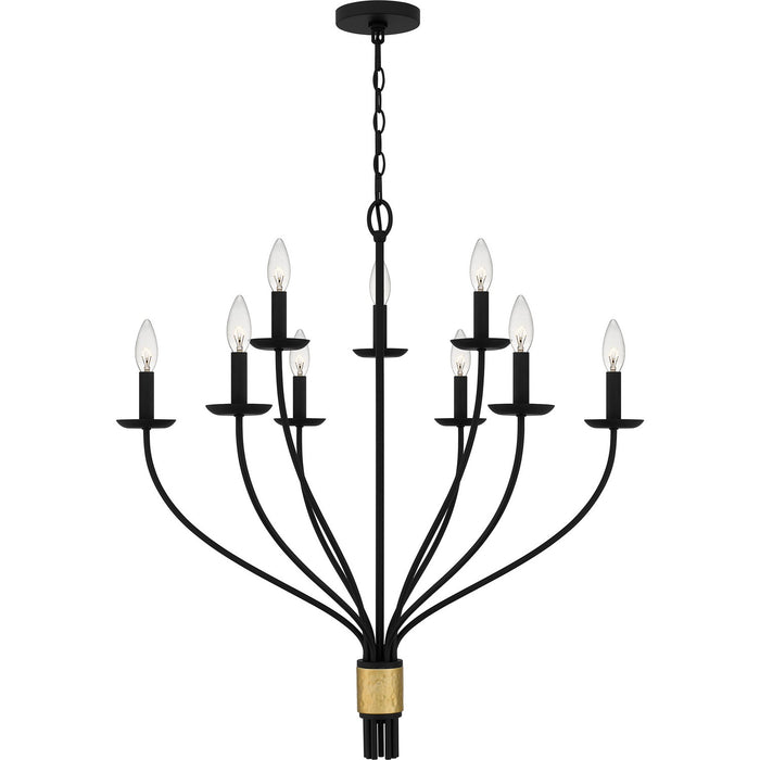 Quoizel - MAG5032MBK - Nine Light Chandelier - Margaret - Matte Black