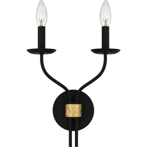 Quoizel - MAG8711MBK - Two Light Wall Sconce - Margaret - Matte Black