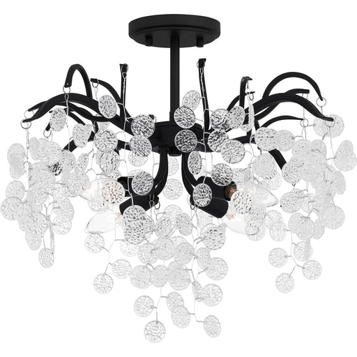 Maple Four Light Semi Flush Mount