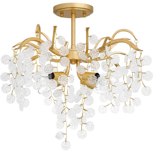 Maple Four Light Semi Flush Mount