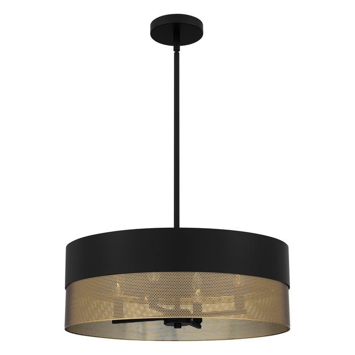 Quoizel - QP6740MBK - Four Light Pendant - Quoizel Pendant - Matte Black