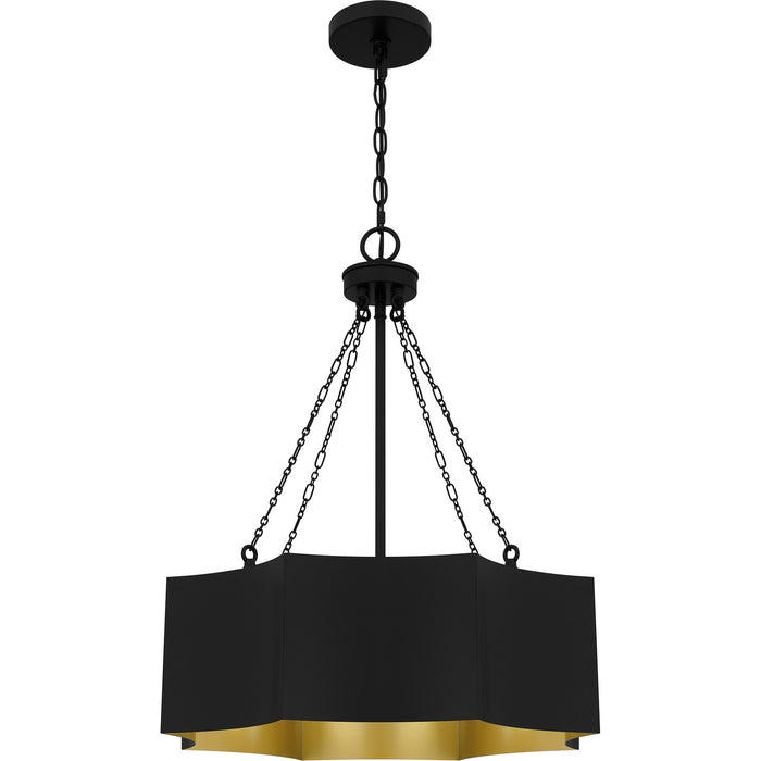 Quoizel - QP6755MBK - Four Light Pendant - Quoizel Pendant - Matte Black