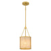 Quoizel - STO1508BRG - One Light Mini Pendant - Stoneland - Brushed Gold