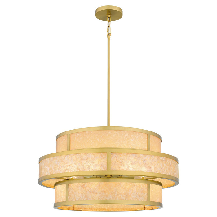 Quoizel - STO2824BRG - Six Light Pendant - Stoneland - Brushed Gold