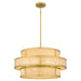 Quoizel - STO2824BRG - Six Light Pendant - Stoneland - Brushed Gold