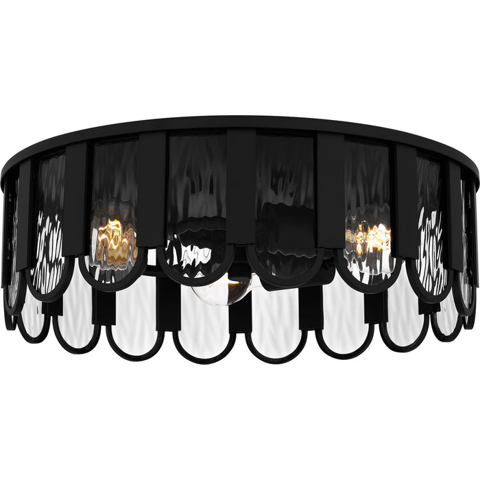 Quoizel - VEA1616MBK - Three Light Flush Mount - Vera - Matte Black