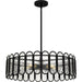 Quoizel - VEA2824MBK - Five Light Pendant - Vera - Matte Black