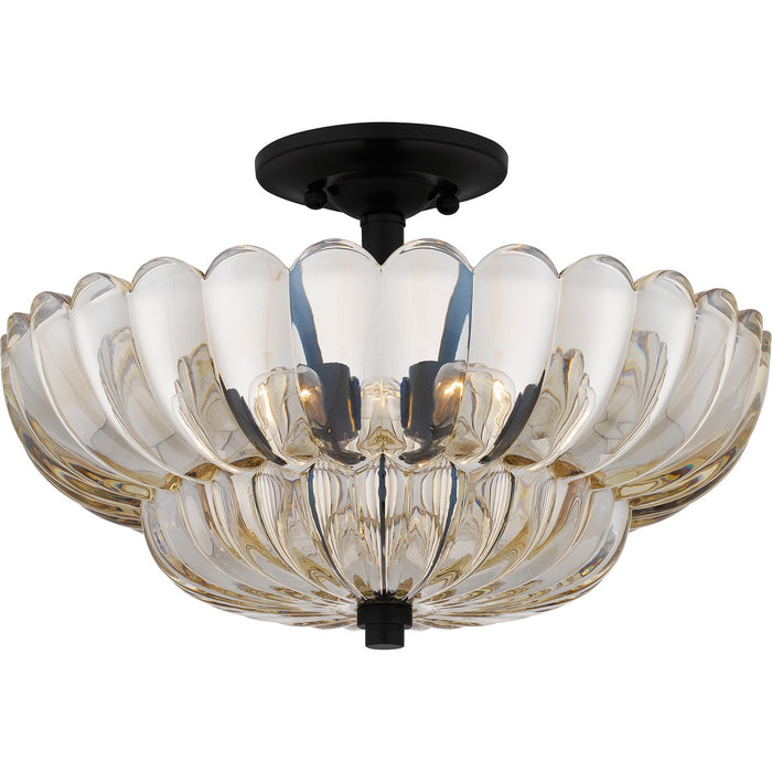 Quoizel - WHP1716MC - Four Light Semi Flush Mount - Whitecap - Mottled Cocoa