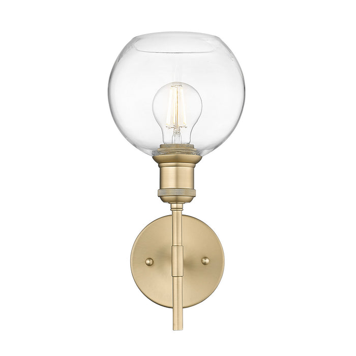 Golden - 1945-1W BCB-GLOBE-CLR - One Light Wall Sconce - Axel - Brushed Champagne Brass