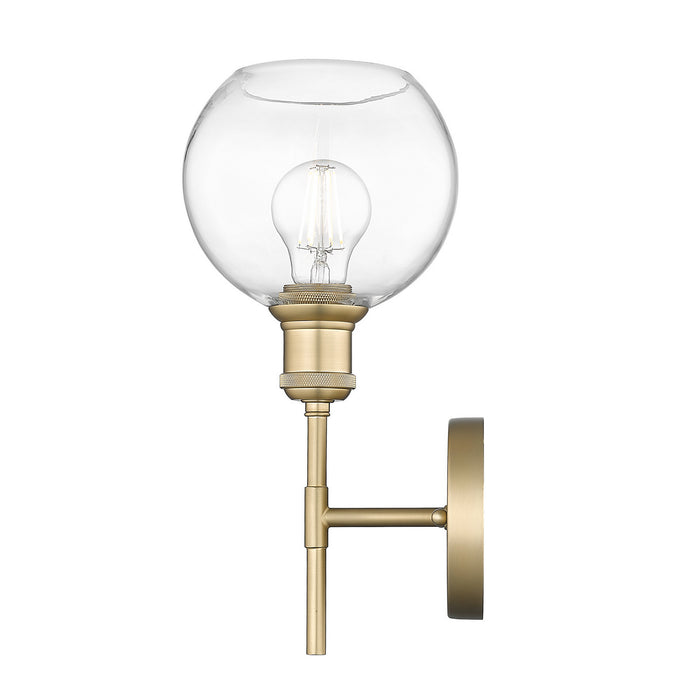 Golden - 1945-1W BCB-GLOBE-CLR - One Light Wall Sconce - Axel - Brushed Champagne Brass