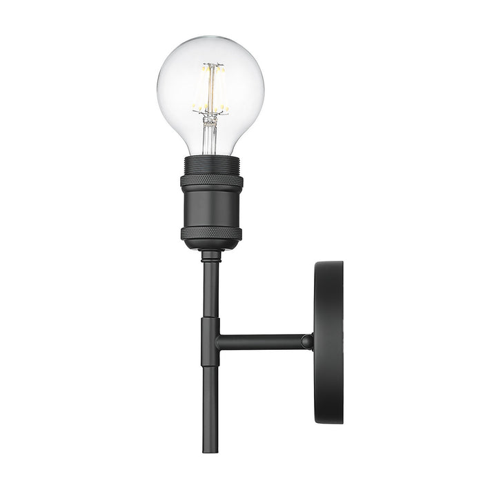 Golden - 1945-1W BLK - One Light Wall Sconce - Axel - Matte Black