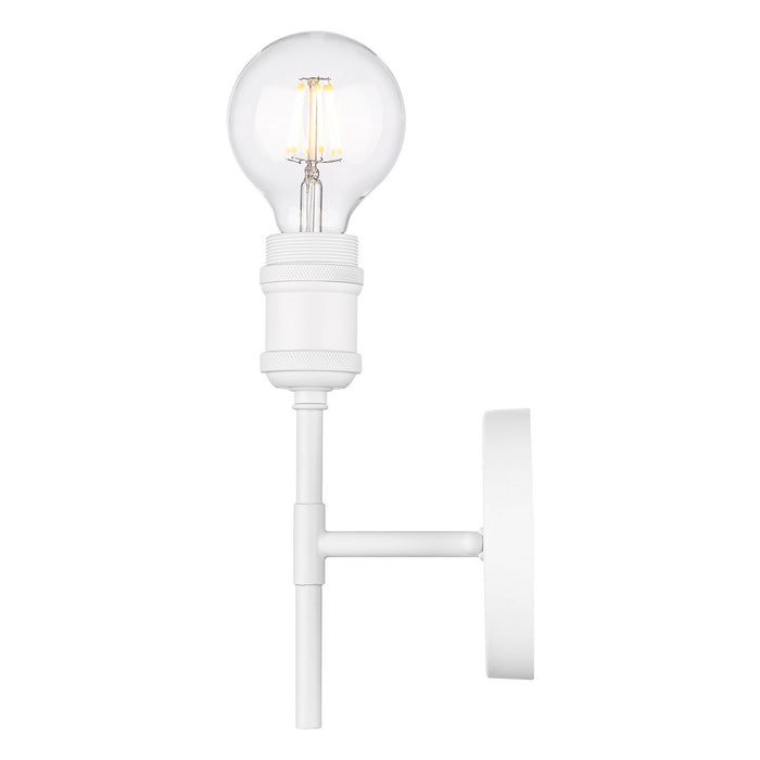 Golden - 1945-1W WHT - One Light Wall Sconce - Axel - Matte White