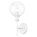 Golden - 1945-1W WHT-GLOBE-CLR - One Light Wall Sconce - Axel - Matte White