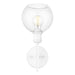 Golden - 1945-1W WHT-GLOBE-CLR - One Light Wall Sconce - Axel - Matte White