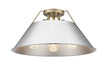 Golden - 3306-3FM AB-CH - Three Light Flush Mount - Orwell AB - Aged Brass