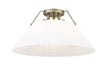 Golden - 3306-3FM AB-OP - Three Light Flush Mount - Orwell AB - Aged Brass