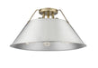 Golden - 3306-3FM AB-PW - Three Light Flush Mount - Orwell AB - Aged Brass