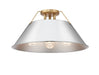 Golden - 3306-3FM BCB-CH - Three Light Flush Mount - Orwell BCB - Brushed Champagne Bronze