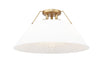 Golden - 3306-3FM BCB-OP - Three Light Flush Mount - Orwell BCB - Brushed Champagne Bronze