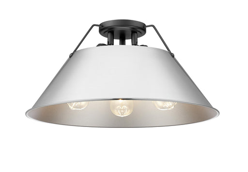 Orwell BLK Three Light Flush Mount