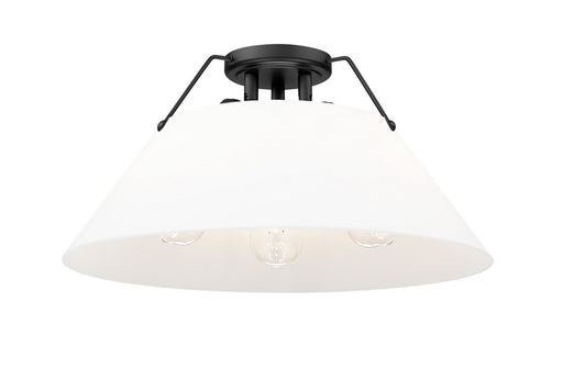 Orwell BLK Three Light Flush Mount