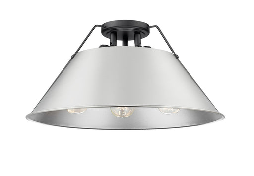 Orwell BLK Three Light Flush Mount