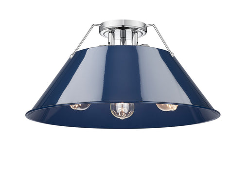 Orwell Three Light Flush Mount Chrome
