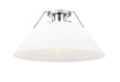 Golden - 3306-3FM CH-OP - Three Light Flush Mount - Orwell - Chrome