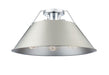 Golden - 3306-3FM CH-PW - Three Light Flush Mount - Orwell - Chrome
