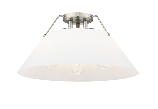 Orwell Three Light Flush Mount Pewter