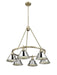 Golden - 3306-6 AB-CH - Six Light Chandelier - Orwell - Aged Brass