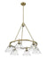 Golden - 3306-6 AB-CLR - Six Light Chandelier - Orwell - Aged Brass