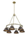 Golden - 3306-6 AB-RBZ - Six Light Chandelier - Orwell - Aged Brass