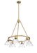 Golden - 3306-6 BCB-CLR - Six Light Chandelier - Orwell - Brushed Champagne Bronze