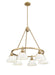 Golden - 3306-6 BCB-OP - Six Light Chandelier - Orwell - Brushed Champagne Bronze