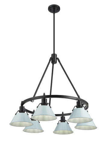 Orwell Six Light Chandelier Matte Black